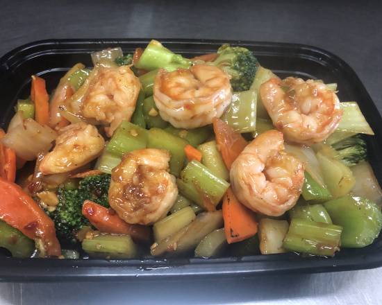Shrimp and Mixed Veg 大虾杂菜